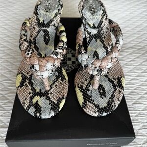 Vince Camuto Snake Print Sandals